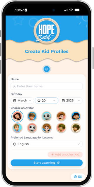 Hope Seed app: Activate