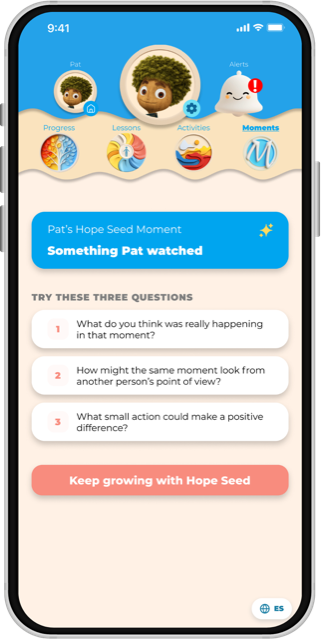Hope Seed Moments: Three questions, ready